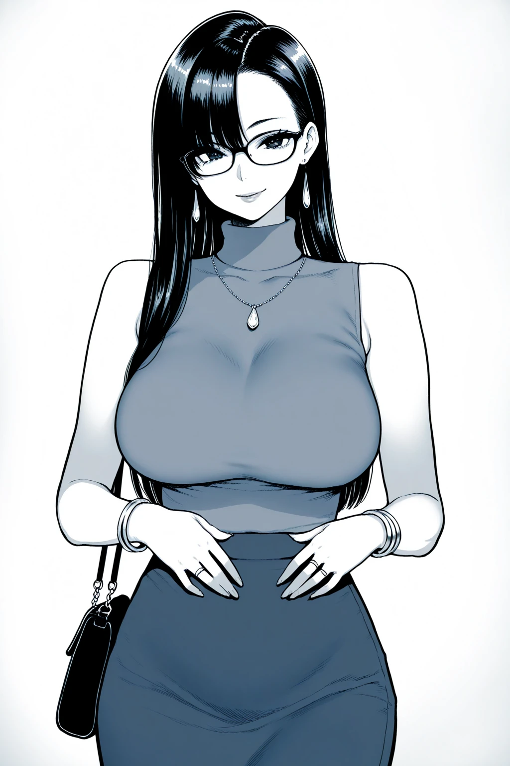1girl, solo, leaning forward, teacher, milf, mature female, curvy, leaning over desk, pov, massive breasts, huge breasts, sagging breasts, saggy breasts, cleavage, skirt, glasses, white shirt, pencil skirt, looking at viewer, viewer pov, hanging breasts, leaning towards viewer