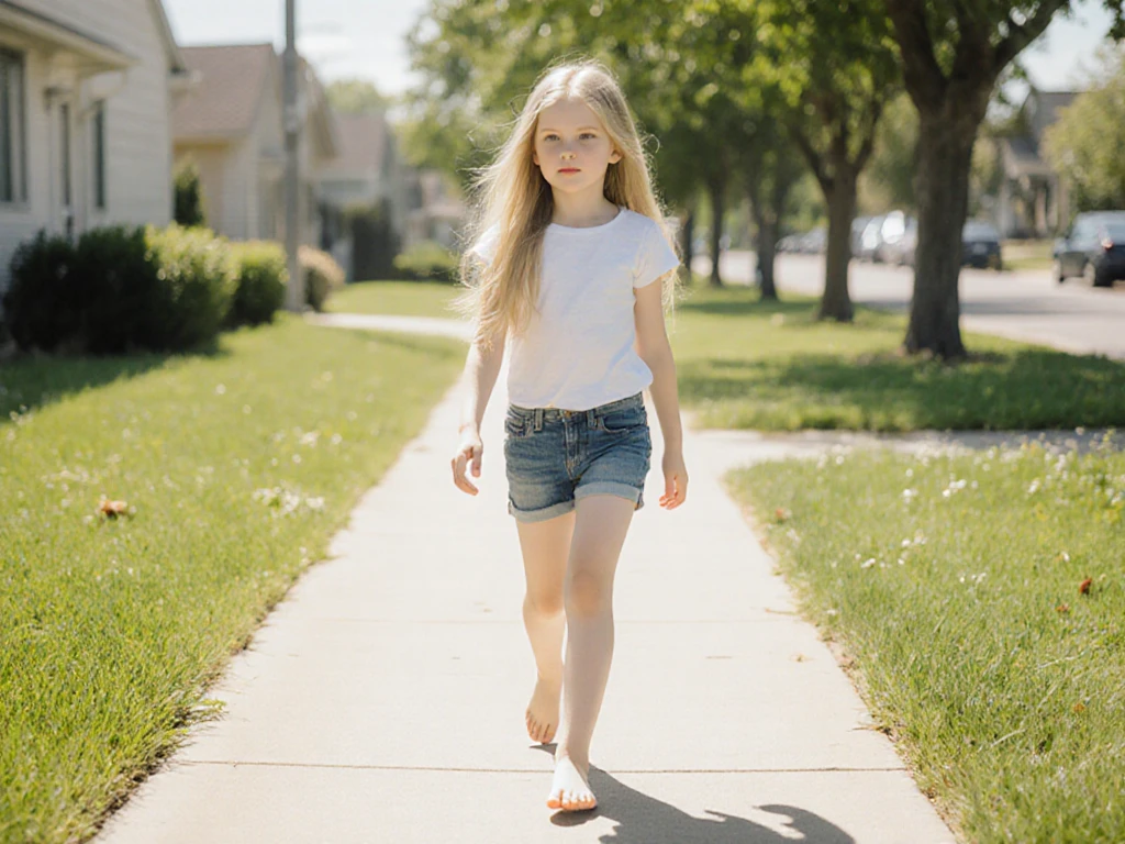 a 2 year old is playing in a park wearing high fashion denim shorts high fashion denim blouse in a wonderful place to see high quality images full hd 4k