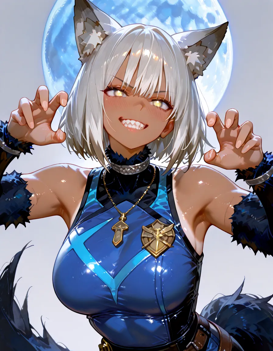 anime girl with tiger skin and purple eyes posing for a picture, trending on artstation pixiv, ((tiger)), by Kamagurka, extremely detailed artgerm, tiger_beast, digital art on pixiv, 2 b, 2b, rossdraws sakimimichan, cushart kenz, demon slayer rui fanart, top rated on pixiv