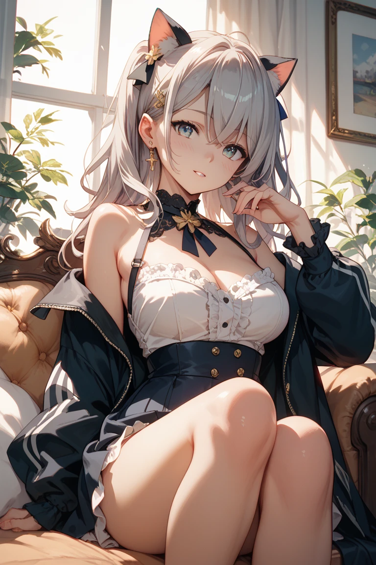 (((Best Quality, 8K, 32K, masterpiece, 1.2)))),{{solo}},nsfw,{{{Artist: Torino Aqua's style}}},((perfect beautiful face:1.2)), oyakodon, mother and daughter, showing panties and bra, sexy trimmed bra and panties,((aside panties with fingers,, half visible vivid pussy:1.2)), embarrassed, blush, netorare face,