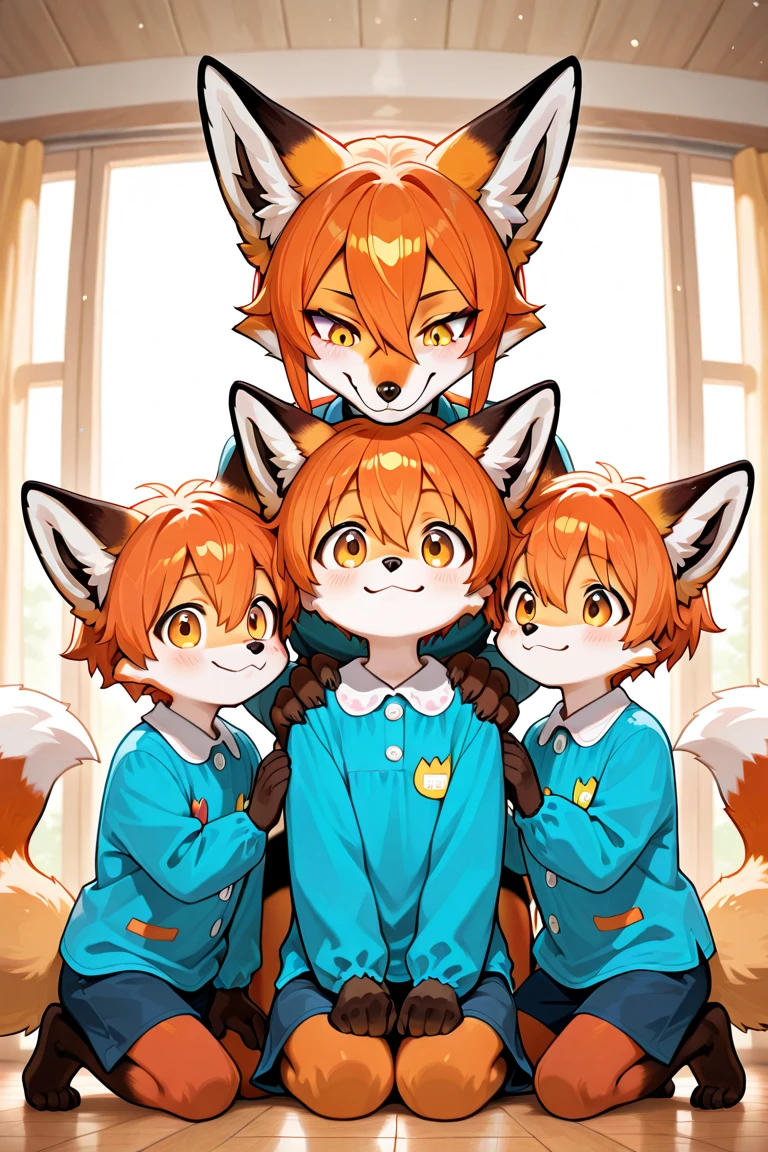 masterpiece,million+wolves fat shota, group shot,front line battlefield, extremely detailed,wolf, red hair, yellow eyes, shota, human body, detailed (detailed fur), (chubby) chubby human body, fat, fat shota, fluffy fur, fluffy ears, fluffy hair, wolf ears, fluffy tails,wolf anatomy,carrying a gun, clothes, short-sleeved white polo shirt, shota wearing school-style pants, forming a formation,shy, five fingers, explicit content,evening sky