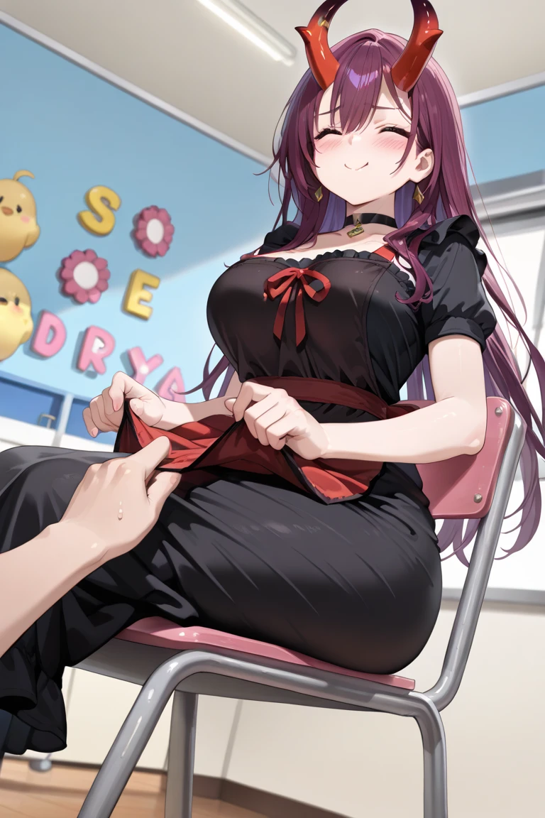 score_9, score_8_up, score_7_up, score_6_up, source_anime, standing, raiden shogun, nude, indoors, night, night sky, nighttime, vampire, smirk, fangs, ikuchan, tavern, medieval background, nude male, huge penis, huge testicles, muscular male, medium breasts, boyfriend, couple, looking at viewer, faceless male, light skinned male, cuckold pov, ntr, netorare, standing, cuckolding, cuck, 1girl, 1boy, interracial, BLEACHED, raceplay, smug, humiliation, ((faceless male)), ((size difference)), tall male, ((worship)), ((LIght skinned male))), nude, navel, short dress, red dress, chubby, bbw, male head out of frame, ((size difference)), , ((large male)), solo focus, choker, solo focus,  closeup, face closeup, on knees, breast grab