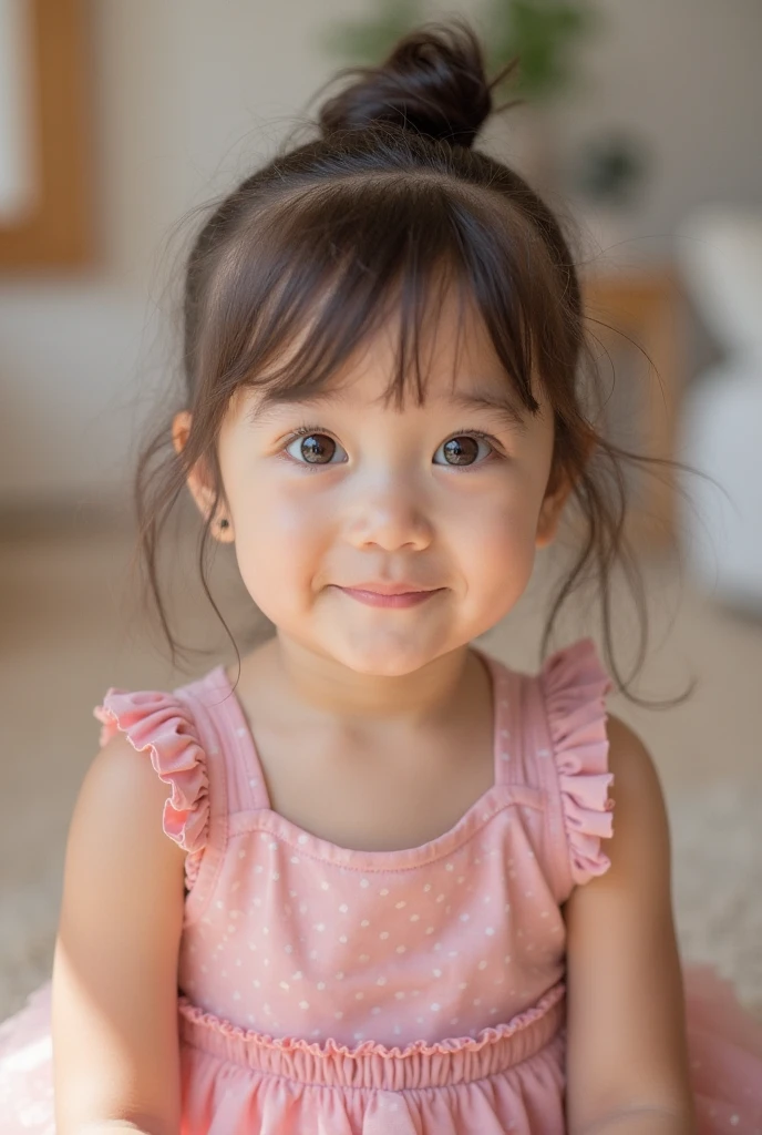 Cute baby girl image with smile