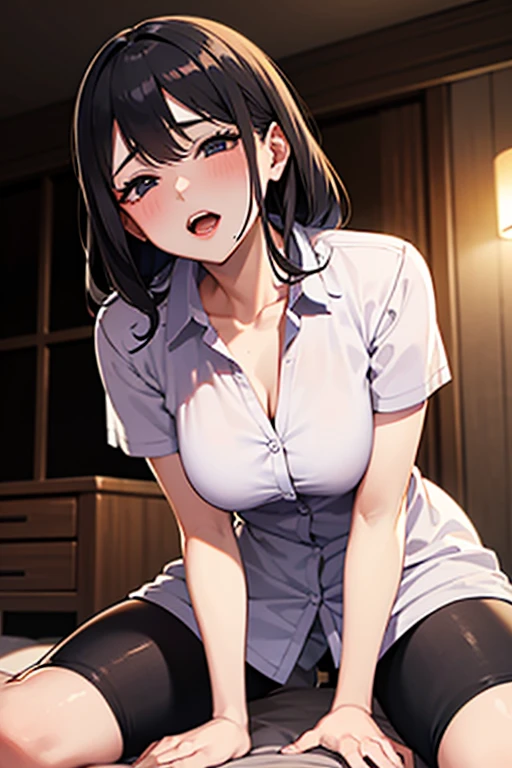 girl sucking boy's dick,thick  dick,the girl is excited
