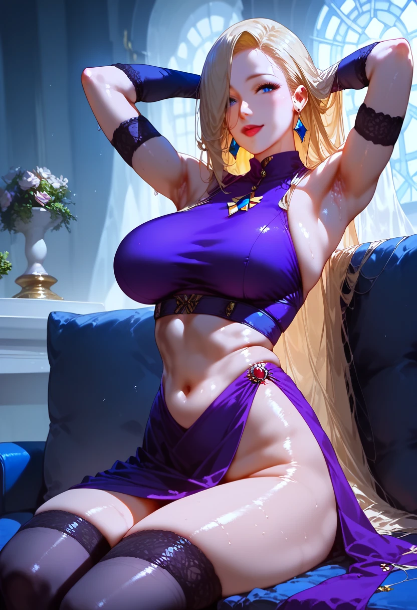 a close up of a woman in a bikini posing on a pole, sexy pose, japanese goddess, character is in her natural pose, a beautiful fantasy empress, 8k high quality detailed art, blonde goddess, very sexy pose, , anime goddess, trending on cgstation, intricate body, cinematic goddess body shot, photorealistic perfect body, beautiful alluring anime woman
