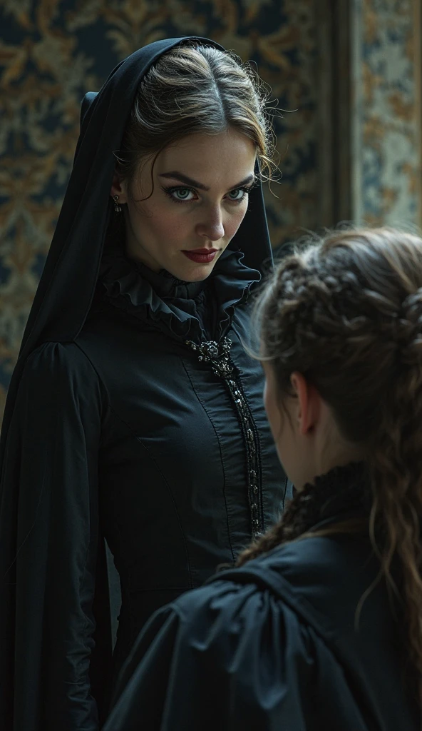 movie still of a woman in a dress flirting with  Count  Dracula
<lora:1890_dress_v1:1> 1890_dr3ss