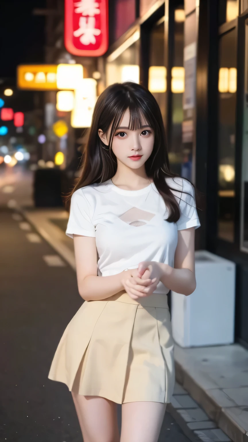  woman、her hands are tied、((put your hands behind your back))、((Place your hands together and cross them behind your back))、(((Her wrists are tied with rope)))、shibari、Beauty、２０Year、university student、(anatomicaly, Has two arms and two hands)、In a lighted hotel room、Standing by the window、Outside the window is the night sky、There are many stars、Wearing a short-sleeved blouse、Wear a high school student-style miniskirt、Uniform eyes、Proportional ratio、Small breasts、Small face、(I can see from head to heel), Black Hair, bangs, swept bangs, Straight hair, Nervous, Messy Hair, Floating hair, Cinema Lighting, tachi-e, First-person view, throw, From behind, F/1.2, Nikon, Surrealism, 超High resolution, Highest quality, High resolution, 8k, Textured skin, anatomicaly正しい体,
