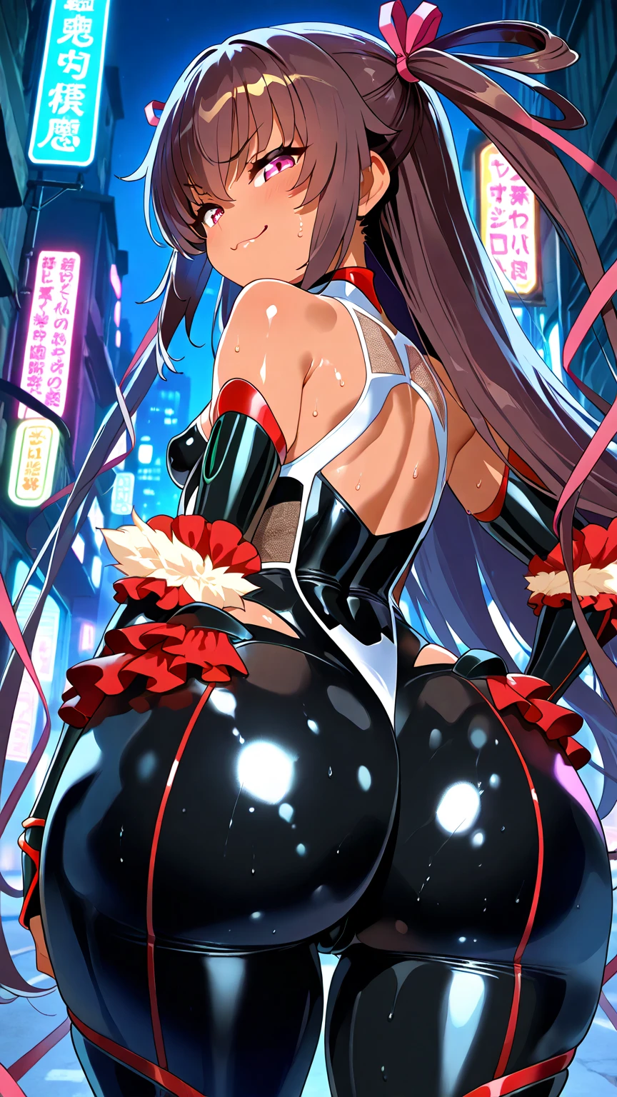 (((see through cloth)))++, wet lactation, naked breast, naked pussy++, hearts particles++, nsfw++, white short hair, glasses, cute student, sexy, blush, sexy pose++, enormous breasts, wide hips, visible pussy, visible nipples, stockings , (masterpiece, best quality, supeior quality, intricate details, beautiful, aesthetic:1.2), high quality, 8k, RAW, ultra details, extremely dellicate and beautiful, real shadow, (dark colors:1) (challenging look), (dinamic pose:1.8), photorealistic, highly detailed painting, award winning painting, marvelous painting, artistic style, stylized, full body, kawaiitech, (((blue hair))), long hair, ((((sakura in hair)))), pastel colors, kawaii, large breasts, cute, kawaii, adorable, Flirty, clouds, blue sky, sun, landscape, (((city street))), daytime, sakura trees, perfect hands, cinematic light, maid uniform, frills, lace trim, lolita hairband, sneakers, white shoes, thighhighs, striped legwear, earrings, sakura earrings, striped thighhighs, pink thighhighs, standing, legs apart, panty shot, leaning forward, ((cutesy pose:1.5)), kawaii pose, cute colors, glitter, ,shimapan, cotton panties,kawaiitech, pastel colors, kawaii, cute colors,Detailedface,Detailedeyes