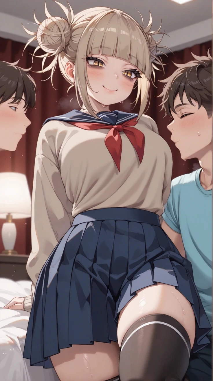 (man and woman kissing:1.6),, (masutepiece, Best Quality, hight resolution, nffsw, Perfect Pixel, depth of fields, 4K), , Perfect body, , (boys and girls:1.6), (2 human in picture:1.6) boy on top, Tita Russell, blue eyes, blonde hair, long hair, ahoge, , (flat chest:1.8), ,goggles on neck, green hoodie, blue shirt, miniskirt, ,,  , nsfw,(ecstasy:1.3) ,(slut:1.2),(vulgarity:1.3),(fucked silly:1.1),(steam:1.1),(wet:0.8),(trembling:0.8),(tears:0.7) ,(drooling:0.6),(sweat:0.8), wince,(orgasm:1.5), , (nipples:1.4), (boy fondle girl's breasts:1.6) , , (hardcore sex:1.6),,