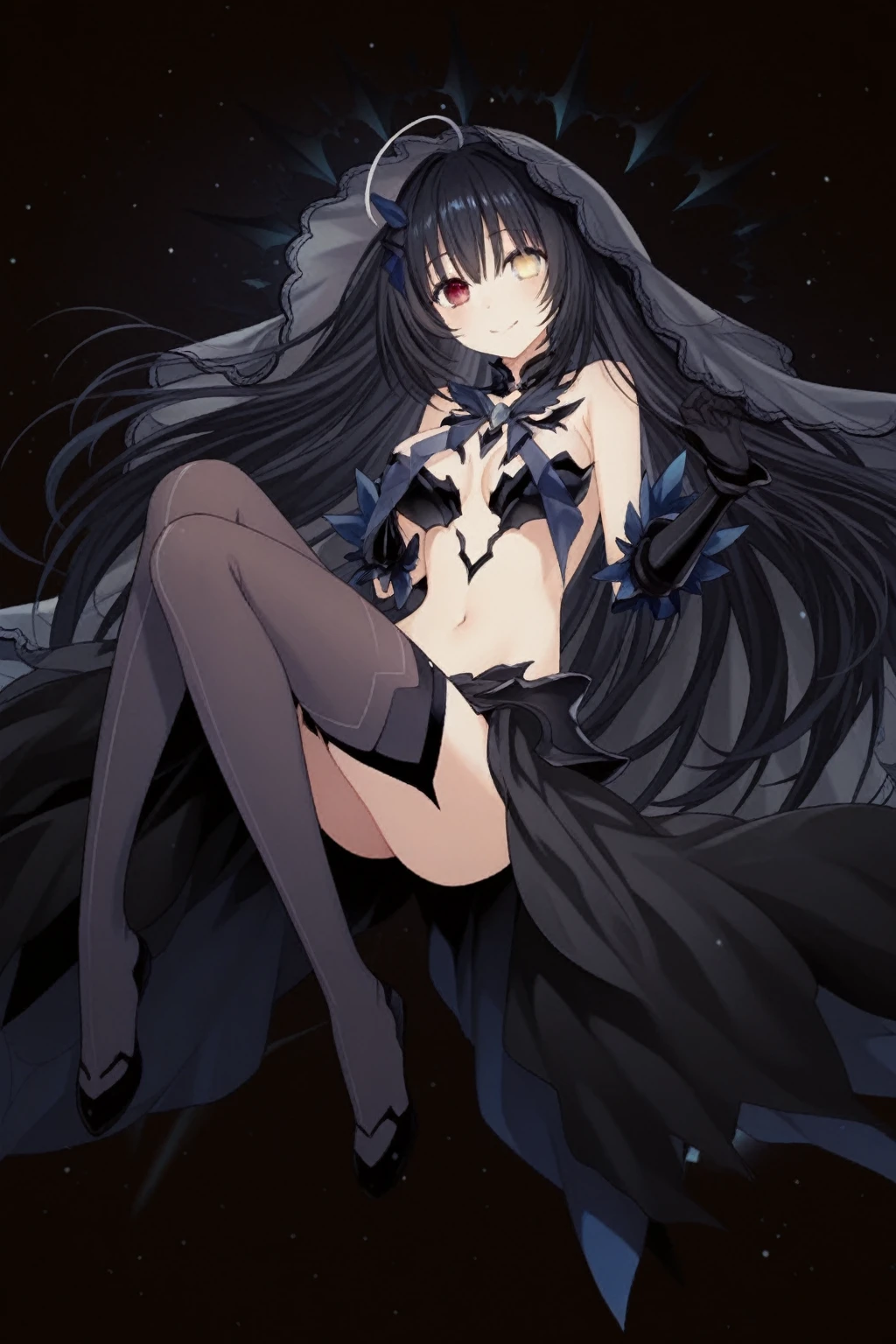 (Panty stocking),(Fishnet tights),(barefoot),Naked,Cute little ,Tiny ,Small girl,,Childish face, Very fine clean face,Top quality,Black Hair,(Dark Room), Subtle light, Natural light,Soft lighting,Light from directly behind, (Are standing),With bust up,Front view,Black background