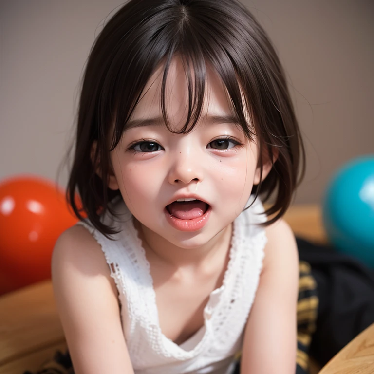 nsfw,Forced rape of Japanese toddler under 5yo,((Torn school uniform)),thigh focus,up skirt,Under 5yo shows off serious spread vagina,((Vaginal is detailed and clear)),((Showing menstrual blood from Vaginal under 5yo)),brown hair,((crying face)),((a single tear,A stream of saliva)),Serious baby-making fuck with a child under 5yo,Even as a , I realized that you were trying to get me pregnant.,curly hair,short twintail,