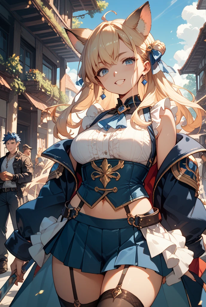 (((from bottom))), 2 girls, one blonde, one brunette, 4k, 8k, high resolution, (masterpiece:1.2), ultra-detailed, (realistic, Photorealistic, Photorealistic:1.37), mature woman, Quiet woman , Our Lady, Mothers, extremely sexy, Inside a luxurious castle, masterpiece, Highest quality, ultra-thin, Maximum resolution, extremely detailed, ((A female knight stands, paladin, valkyrie-style armor, thigh-high stockings, Panties White, a miniskirt), breast cleavage, happy face, serious expression, a blonde, a brunette, standing, Cowboy shot, seductresses, Skirt turning in strong wind, equipped with a sword