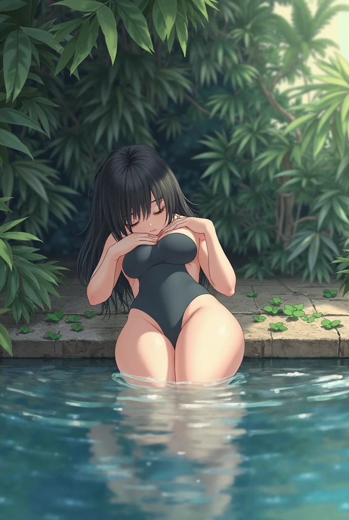 absurd , high resolution, Super detailed, (8-year-old girl:1.3), Big Breasts,Happy, rest, Sundress, Ink Cap, Mary Jane Shoes, rest, Rich gradients, Extreme colors, Extreme details, Clear light perception, rest, (many, Impressionism, painting), Anime Characters, rest, Open your legs,Fluid between thighs、flowing liquid,Exposure、Disheveled、Clothing that fits snugly,Chest contour、(((Wet clothing))),Tube Top,(((Ultra-thin clothing))),(Body model),((Flesh outline)),Grinning, blush,Hyperactive expression,