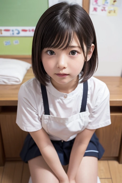 High resolution、high resolution、In 8K、real live action、生photographgraphy、highest quality、masterpiece、超High resolution、生photograph、beautiful、beautiful、muste piece、((Obscene content))、For adults、charm of 、disorganized、((((Japan elementary school students))))、japanese girl、((8-year-old))、((round face))、((Cute little face))、big eyes、white skin、short neck、thick eyebrows、Juvenile physique、small breasts、knees、 thighs、((anatomically correct))、solo、full body、Very nice、(((Childbeautiful's Clothing)))、 ((private parts))、(My pussy is)、((suspenders))、((Red T-shirt))、（photorealistic：1.37）、photon mapping、Reality、radio city、Physically based rendering、photograph、(((Japanese junior idol)))、((10 years old))、sparkling eyes、glossy lips、too bright natural light、the shining sun、Too bright sunlight、(((((8-year-old)))))、(((private parts)))、((Petya pie))、（(A room in a western-style hotel)、((short cut hairstyle、short hair))、show off、spread both legs、open your crotches、show off、show off、blur the background