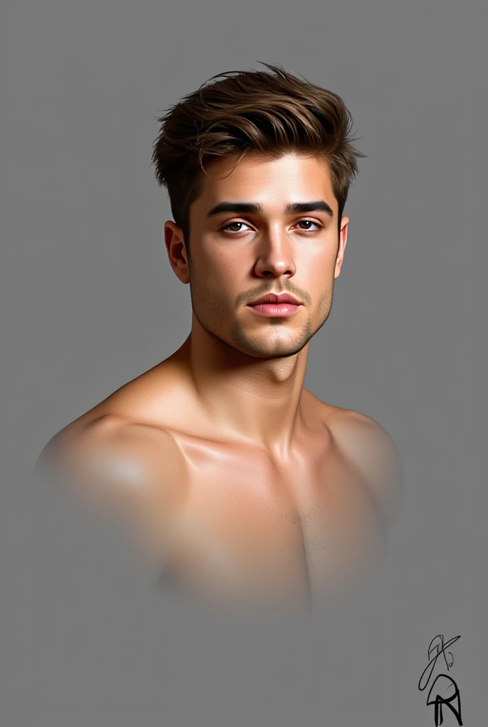 photo of a stunning handsome Brazilian male supermodel, honey eyes, short messy windy light brown hair, flipping hair, closeup zoomed in tight crop portrait, walking down a (runway at a fashion show scene models people:1.2) wearing a (casual designer clothing:1.3) (expensive cellphone on his hand:1.3) (Lighting-Gold:1.2) foreground objects background details (masterpiece:1.2) (photorealistic:1.2) (bokeh:1.2) (best quality) (color grading) (detailed skin:1.3) (intricate) (8k) (HDR) (cinematic lighting:1.3) (sharp focus), messy windy hair