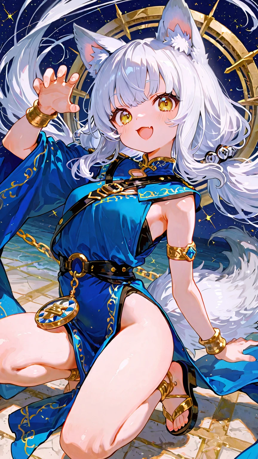 loimu (character) digital_media_(artwork) hi_res lighting shaded signature anthro book clothed clothing female fully_clothed fur light looking_at_viewer midriff open_mouth open_smile smile solo legwear BREAK (masterpiece, best quality, coloured sketch, 4k, 2k, (intricate, high detail:1.2), film countershading, analog style, absurd res, by enginetrap) (best quality, high quality:1.4)