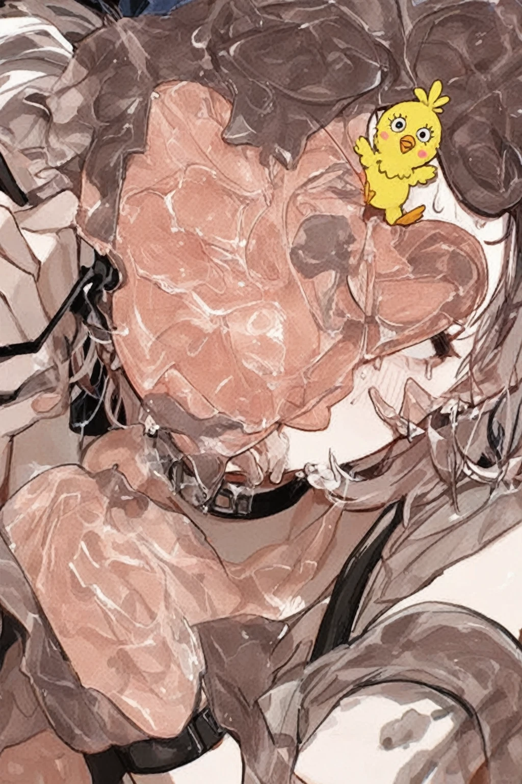 Two Girls、Raise your arms and show your sides、Armpit hairs of bristles、Sweat、Steaming、odor、Blushing、Front view、Micro Bikini、Protruding pubic hair、Protruding areola、Brown areola、Furry、Futanari