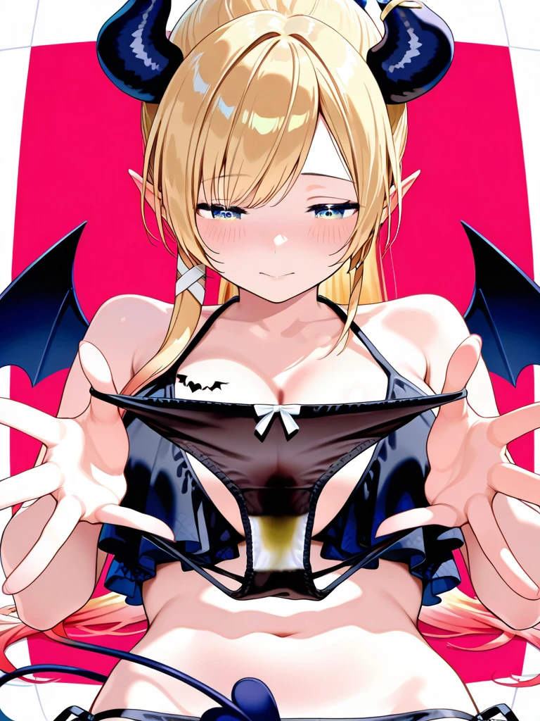 a woman in a green bikini and devil horns is posing for the camera, beautiful succubus, succubus, seductive anime girl, succubus in tight short dress, demon anime girl, mika kurai demon, morrigan aensland, anime monster girl, top rated on pixiv, demon girl, mikudayo, morrigan, dragon girl