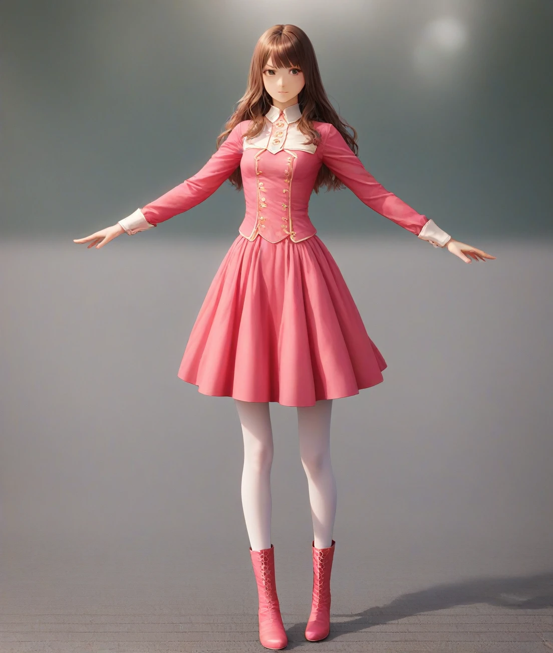 1girl
, 
(photorealistic,masterpiece, best quality, ray tracing, volumetric lighting, ssao shadows, detailed, intricate, colorful),((full body)) <lora:add_detail:1> 
<lora:copax_charm_eu:0.5> 
<lora:davinci:1>