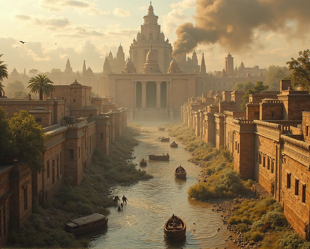 Flood in a area where a masque and a Mondir