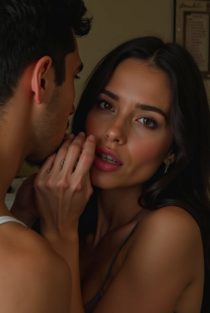 Woman giving blowjob to man with big penis 