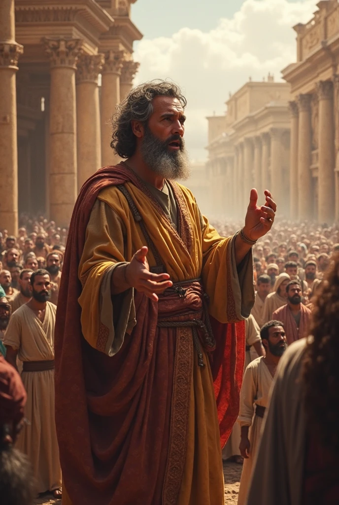 Create the image of a Pharisee from the time of Jesus Christ, winning a medal