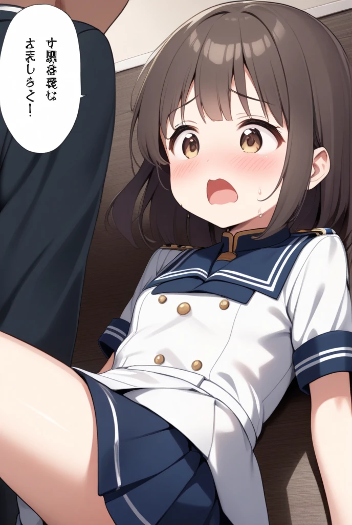 {Highest quality}, {Super beautiful},{Ultra fine},{Best illustration},Brown Hair,long hair,Hime cut,Braid,One woman,Standing Woman,Strike a pose,smile,smilingly,Smile,Wink,Uniform cap,White Shirt,Short sleeve,Long skirt,In the back alley,Blushing,Slender,barefoot,Five fingers,barefoot,From below,Leaning forward,Put one hand on your hip, nsfw,Stepping on the penis with one foot,foot, Five toes,woman giving footjob,Touching the penis with the sole of the foot,male, {{Uncircumcised penis,Foreskin covered penis,True phimosis}},Cum on toes,Semen that squirts out,A penis that scatters semen,The moment of ,Flying sperm,A lot of semen,下にmale性が仰向け,Stomp on the penis with one foot,A woman kicking a penis with one foot,Wrap your toes around your penis,Touching the penis with the toes,Stepping on a penis with the sole of the foot,Four dicks,There are lots of dicks around,Penis point of view
