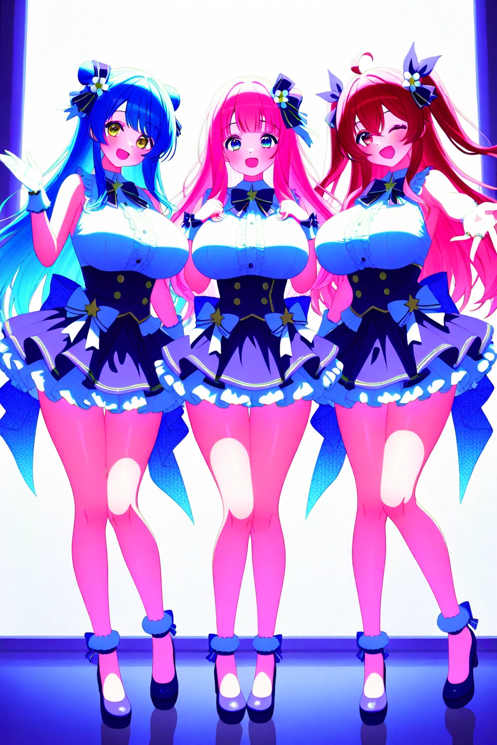 1girl,solo,standing,large breasts, cleavage,
Small skirt, off shoulder, navel, lace-trimmed legwear, arms at sides, boots, light smile, hatsune miku, full body veiw, in a modern shopping mall, lewd, have , masturbation, lewd, , ngực trần, thấy ngực, lộ vú, vú, breasts, naked, naked girl