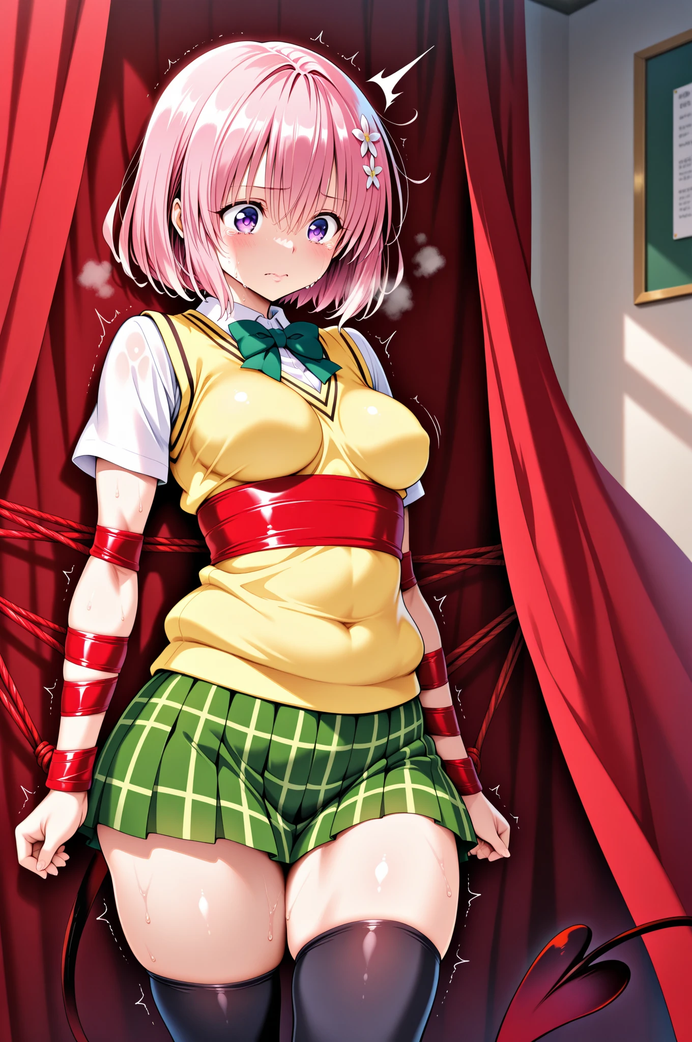 Mitsuri Kanroji, DESNUDA (pelo rosa con las puntas verdes) (cuerpo completo) (TOTALMENTE DESNUDA) (TETAS GRANDES) (pussy juice) (Demon Slayer: Kimetsu no Yaiba)