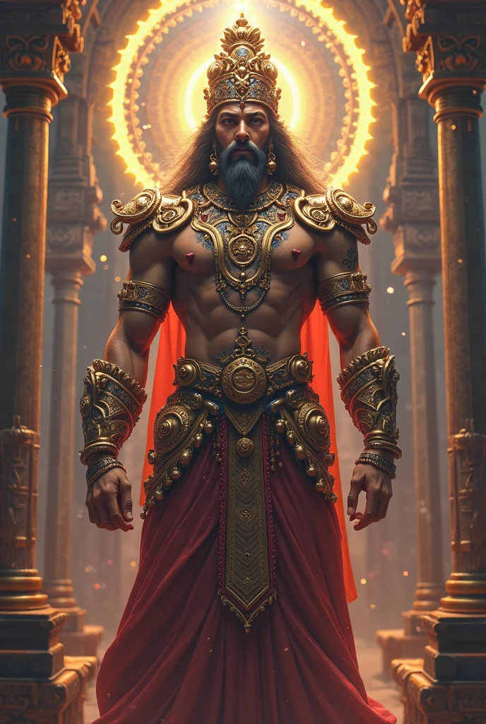 Persian goku with a beard taking a bow