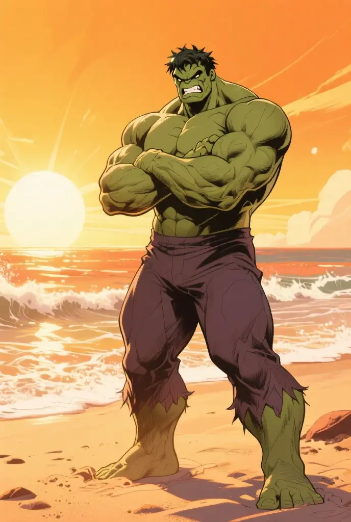 (orc, green skin:1.1), 1boy, manly, fangs, upper body, beard, (smile, open mouth, hand on own cheek, starry sky, solar eclipse, mohawk:1.3), depth of field, golden armor, scar, pubic hair, mature male, loincloth, bulge, (muscular male:1.3), large pectorals, bara, orange eyes, catastrophe, decay dome, fisheye, sunken building, scenery, (oil painting \(medium\), tyndall effect, horror \(theme\), dark theme, tkstyle:1.1), best quality, masterpiece <lora:weight_slider_v2:1.1> <lora:tkstyle_2:1>