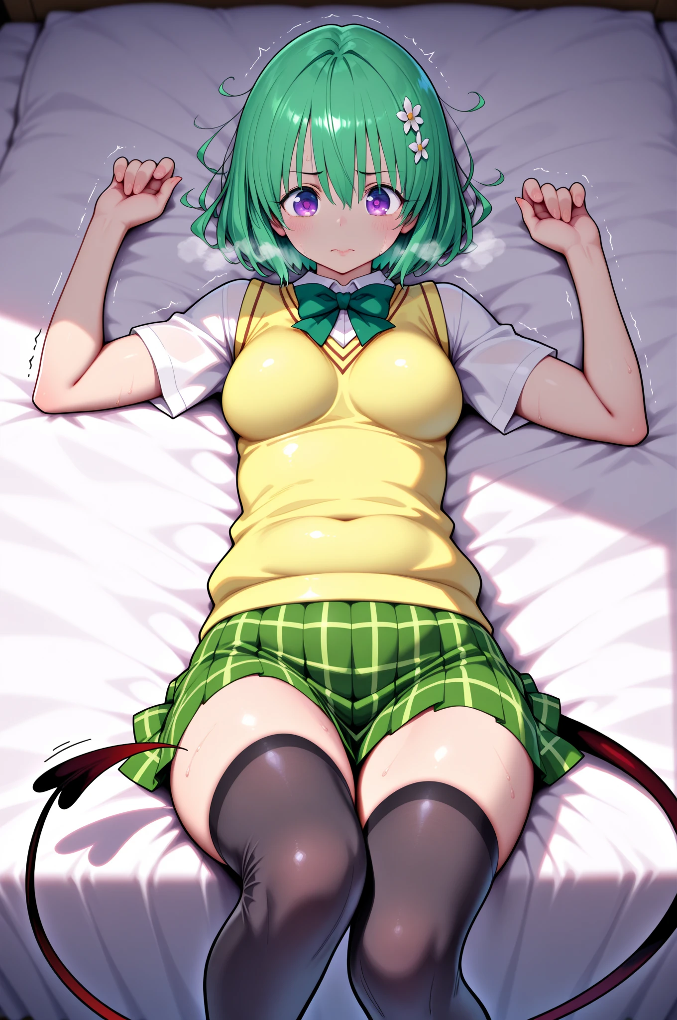 (((Ahegao)))、(((Spread your legs:1.3)))、(((??????, ???, girl lying on the bed:1.3)))),Tatsumaki、One Punch Man, Green Hair, Frizzy Hair, Green Eyes, Torn black clothes, ,Anime key visual,MAPPA, (((Ahegao)))、(((Spread your legs:1.3)))、(((????)))、First Person View, (masterpiece:1.3), High resolution, Very detailed, Very detailedな CG Unity 8k 壁紙, Realistic, photo-Realistic, RAW Photos, Beautifully detailed face, Pale skin, Realistic glistening skin, Detailed cloth texture, Detailed hair texture, Perfect body, Beautiful Face, Accurate, Anatomically correct, Highly detailed face そして skin texture, Natural neck length, (Beautiful Hそしてs), (Fair skin:1.2),、(((Lie on your back in bed)))、Perfect ?????