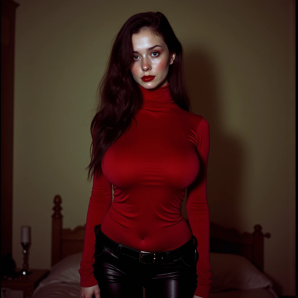 there is a woman with long red hair holding a cell phone, 30-year-old french woman, without makeup, selfie of a young woman, jovana rikalo, 1 8 yo, 19-year-old girl, 2 4 year old female model, 🤤 girl portrait, perfect face ), young woman in her 20s, lovely delicate face hijabi