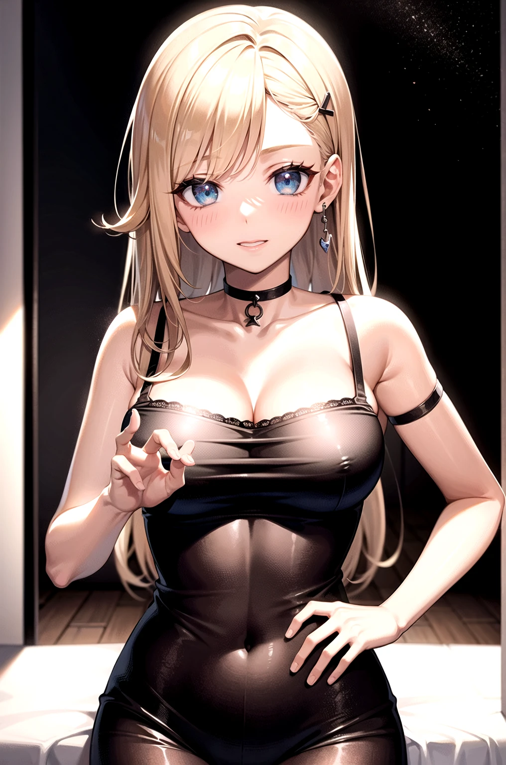 1 female、oriana thomson、solo、Long Hair、bionde、Blue eyes、Drill Hair、drill Side Lock、Side Lock、hair over right eye、BREAK tube top、Exposing shoulders、midriff、Black tube top、naval、Pareo on waist、collarbone、Bare shoulders、Bare Arms、Strapless、BREAK looking at viewer、Cowboy Shot、Upper Body、whole body、Female focus、BREAK outdoors、BREAK (masterpiece:1.2)、Highest quality、High resolution、unity 8k wallpaper、(figure:0.8)、(Beautiful attention to detail:1.6)、Highly detailed face、Perfect lighting、Highly detailed CG、(Perfect hands, Perfect Anatomy)、