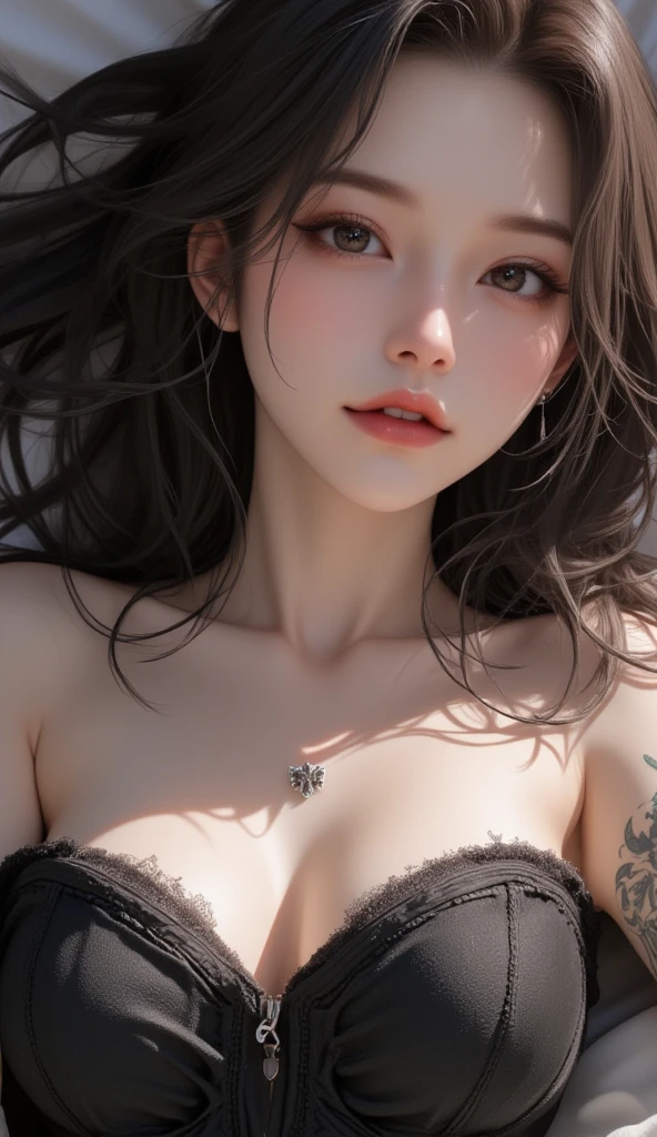 (Browsing Caution:1,4),Mix 4, (8K, RAWphotograph, Highest quality, Tabletop: 1.45), (Realistic, Realistic: 1.37),illumination, night, プロのillumination, photographn mapping, Radio City, Physically Based Rendering, Gradient Brunette, 高品質のphotograph, High resolution, 1080P, (Detailed facial depiction), (Detailed description of the hand), (Delicate CG), Extreme light and shadow, Rich details, (Detailed facial features), (Highest quality), Look in front of you, Highly detailed face, Highly detailed lips,  超High resolution, (truth: 1.4), photograph, 1 Girl, [(sad)],  , Thin limbs, movie, Cool pose, I Cup, Highest qualityな完璧なボディ, photographのような, (1 Girl: 1.3), Perfect balance, (Huge, Perfect breasts, Areola),(Realistic, Realistic:1.37),One Girl, Cowboy Shot,Professional Lighting, Photon Mapping, Radio City, RAWphotograph、(Realistic:1.4)、Octane Rendering、Complex 3D rendering with ultra-detail, Studio Soft Light, Rim Light, Crisp details, Super detailed, Realistic skin texture, detailed aspects, Beautiful details in the eyes, Highly detailed CG Unity 16k wallpaper, Compensate, (Detailed Background:1.2),Highest quality, 超High resolution, Tabletop, One Girl, One Girl,alone, Upper Body,Show Viewer, White Background, Bobcut, short hair, Multicolored Hair, Compensate , Lips parted, Black Lips, eyeliner, Gothic, Goth Girl,(((Completely naked))),(((nsfw)))