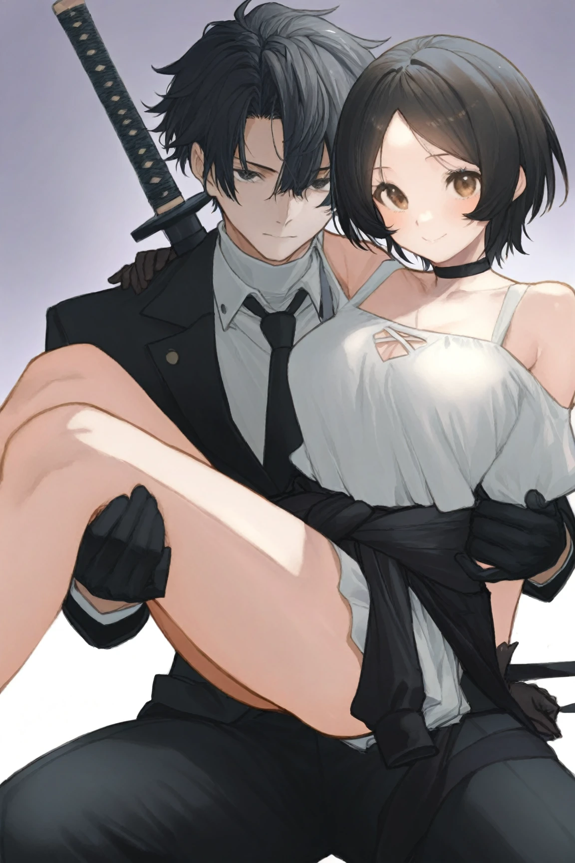 {perfect anatomy},((beautiful face:1.1)),((1girl, 1black man, kiss, old, groping:1.6)),
(masterpiece, highest quality:1.3), (Very detailed), {shape, Studio Light, Picturesque}, [Best Shadow],
break
(KonishiCSA)_(ShizumaCSA),
break
(Perfect Anatomy), (Symmetrical eyes, Beautiful Eyes), (Sharp eyeliner, Beautiful Face), (blue eyes eyes),
break
nice hands, Perfect hands, Guido Daniele,
break
1girl, alone,
break　
katsuragiKC, ((black long hair:1.5)), skirt, thighhighs, gloves, ribbon, hair ribbon, ponytail, elbow gloves, armor, zettai ryouiki, white ribbon, asymmetrical gloves, uneven gloves, Demo set up
break
(Ahegao, blush, Sweat, Open mouth, Rolling eyes, Tears, Tongue out,)(Parted lips),(Feeling weak),(I close my eyes and feel weak),