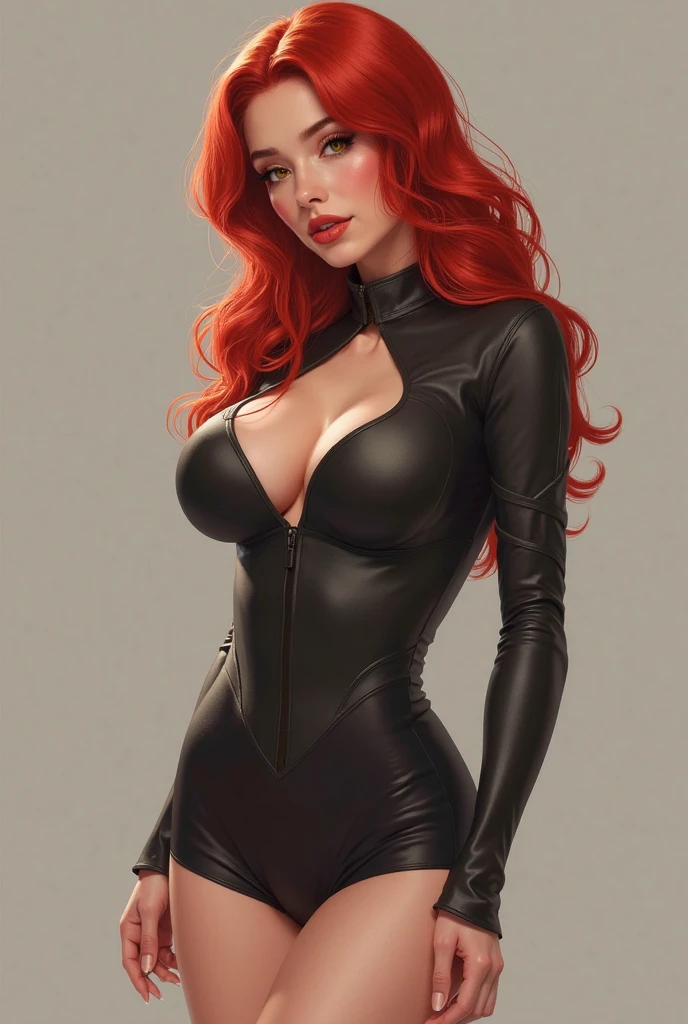 ((Jennifer Garner as Electra)), (((as catwoman))), ((very revealing outfit)),( (red hair)), ((show lots of cleavage)), ((low cut outfit)), ((skimpy outfit)), (Masterpiece, 4k resolution, ultra-realistic, very detailed), [ ((25 years), (long red hair:1.2), full body, (green eyes:1.2), ultra-high definition, very realistic, very detailed. It shows a superheroine. cameltoe, camel toe.