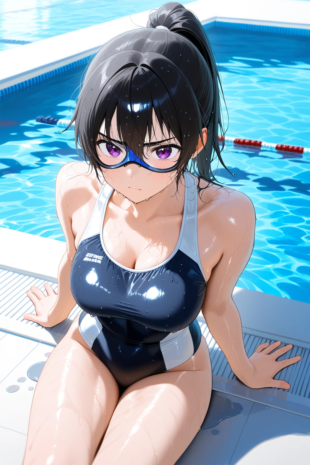 perspiring、Wet、swimming pools、（swim wears）、（pubick hair）、Black-rimmed glasses、Sitting with open legs、outside of house、Female genitals、pubick hair、red blush、、Face zoom up、crane_v1, 1girl in, Armpits, beautiful detailed hair, beautiful detailed cold face、view straight on, Close-up of people, Wet、((masutepiece:1.4, Best Quality)), ((masutepiece, Best Quality)), (photographrealistic:1.4) ((Armpits)), (超A high resolution:1.2), ,beautiful girl with beautiful details, Very cute, beautiful girl with beautiful details, professional photography lighting, extremely detailed eye and face, Eyes with beautiful details ,pubick hair，The upper part of the body、Takushi、directly in front、teats、（fullnude）、illustratio、​masterpiece、top-quality、Side lighting、(realisitic:1.1)、A MILF、A MILF、Beautuful Women、Colossal tits、(abdominals:0.7)、Constriction、wide-hips、(​masterpiece、top-quality)、(1 persons)、solofocus、超A high resolution、shinny skin、Lying on your back、 、Arms raised、(NSFW:1), (((​masterpiece))), (1girl in), Steaming sweat, hands on own breasts, 、(Curve:1.1)、good lighting、、​masterpiece、top-quality、A highly detailed、Highly detailed CG Unity 8K wallpapers、illustratio、((beautifull detailed face))、top-quality、( ((ultra-detailliert )))、high-resolution illustrations、hightquality、hight resolution、Side lighting、((illustrationbest))、hight resolution、flawless、Highly detailed eyes、Perfect litthing、(extremelydetailedCG:1.2)、(Sad face:1.1)、 (red blush:1.3)、