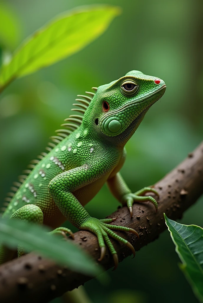 manga, green、Lizard, high quality