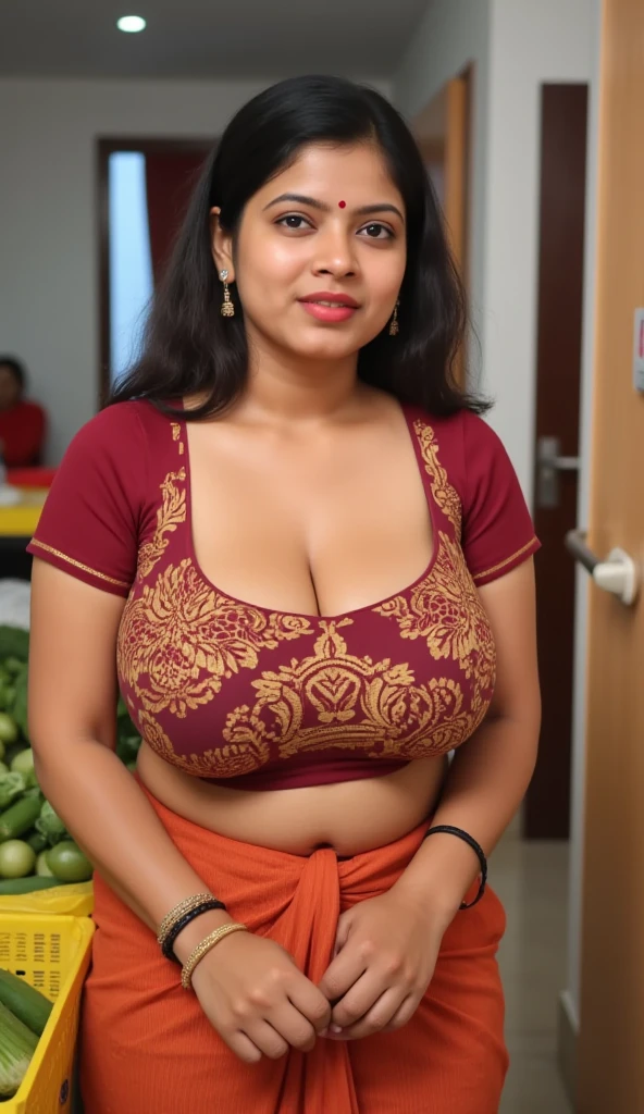  Indian Front Down woman masterpiece, best quality, ultra-detailed, (warm hue, warm tone: 1.2), wearing Hook Blouse , 20 years old, (((big tits1.8))),((Huge Down breasts 1.6)),(((Plump Down body 1.8))), (((Big  1.8)))，BBW(((Chubby 1.8))),((((Fat body 1.8)))),,(BIG ASS) (Indian instagram photo, wearing Hook Blouse closeup face photo of 23 y.o Chloe in kebaya, Lipstick, sensual Lipstick, Sensational Make Up, huge Down cleavage, huge down breasts pale skin, (smile:0.4), hard shadows,  G-STRING, bright lighting 8K