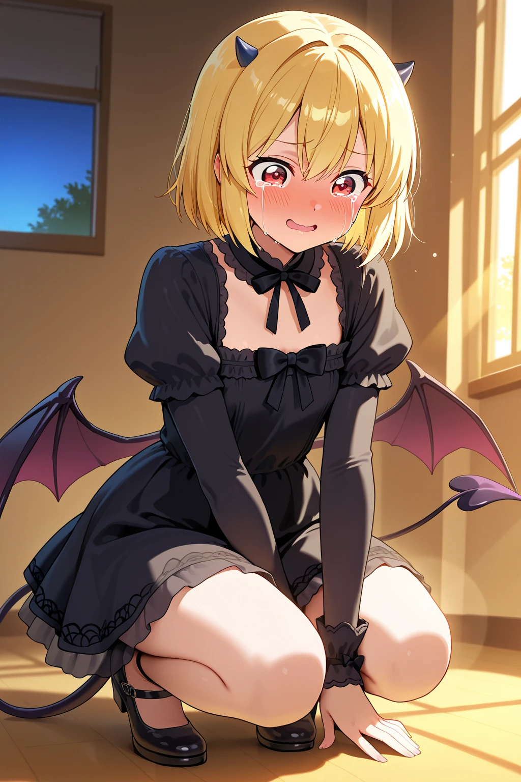 (sailor dress, bat wings, detached collar),
jewelry,
small breasts,
(villain pose),
bow footwear,
tall,
medium hair,
bob cut,
bathroom,
scenery,futanari,veiny penis,large penis,flaccid,sagging testicles,foreskin,phimosis,mature female,<lora:better futanari by goofy ai:0.3>,futanari,penis,veiny penis,testicles,<lora:futanari_concept_full_v1:1>,fftaker,WarriorStyle,dynamic_angle,<lora:edgGesugao:0.6>,edgGesugao,edgGesugao facial expression,sadistic smile,evil smile,