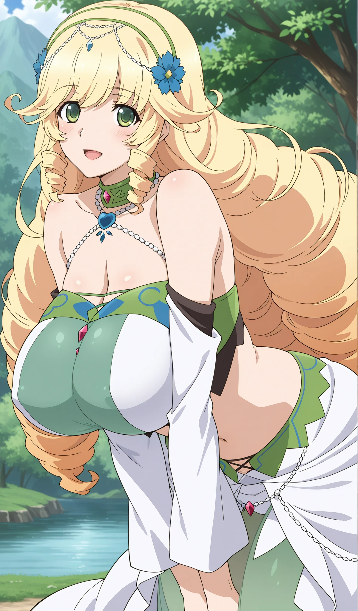 1chica, solamente, Afrodita, adornos para el cabello, flores en el cabello, pechos enormes, cuello, pulseras doradas, obra maestra, mejor calidad, colores vibrantes, NSFW, oversized gigantic breast, Mujer completamente madura, Cabello largo, happy face, micro white bikini, in the beach, (Beautiful_cara:1.5), (estrecho_cintura) cinematic lighting, bust shot, extremely detailed CG unity 8k wallpaper, muscular, (gigantic breasts:1.0), big eyes, (curvy:0.8), caustics, (sunbeam:0.8), sexy pose, oversized gigantic breast, BBW | Mujer completamente madura,{{{1girll}}}, {{{La mejor calidad}}}, {{{HDR, hiper HD, 8k }}}, {{Pintura ultrafina}}, {{{Obra maestra}}}, {{Ultra detallado}}, {{extreme detail description}}, (Pechos gigantescos de escote:1.5), detailed face, detailed eyes, smile, mitsuri_dms, 1girl, solo, blonde hair, blue eyes, Bangs, long hair, 1 girl, closed mouth, mischievous smile, only women, beach, (Beautiful,big size ass_senos:1.4), (ass shot , big ass:1.2),