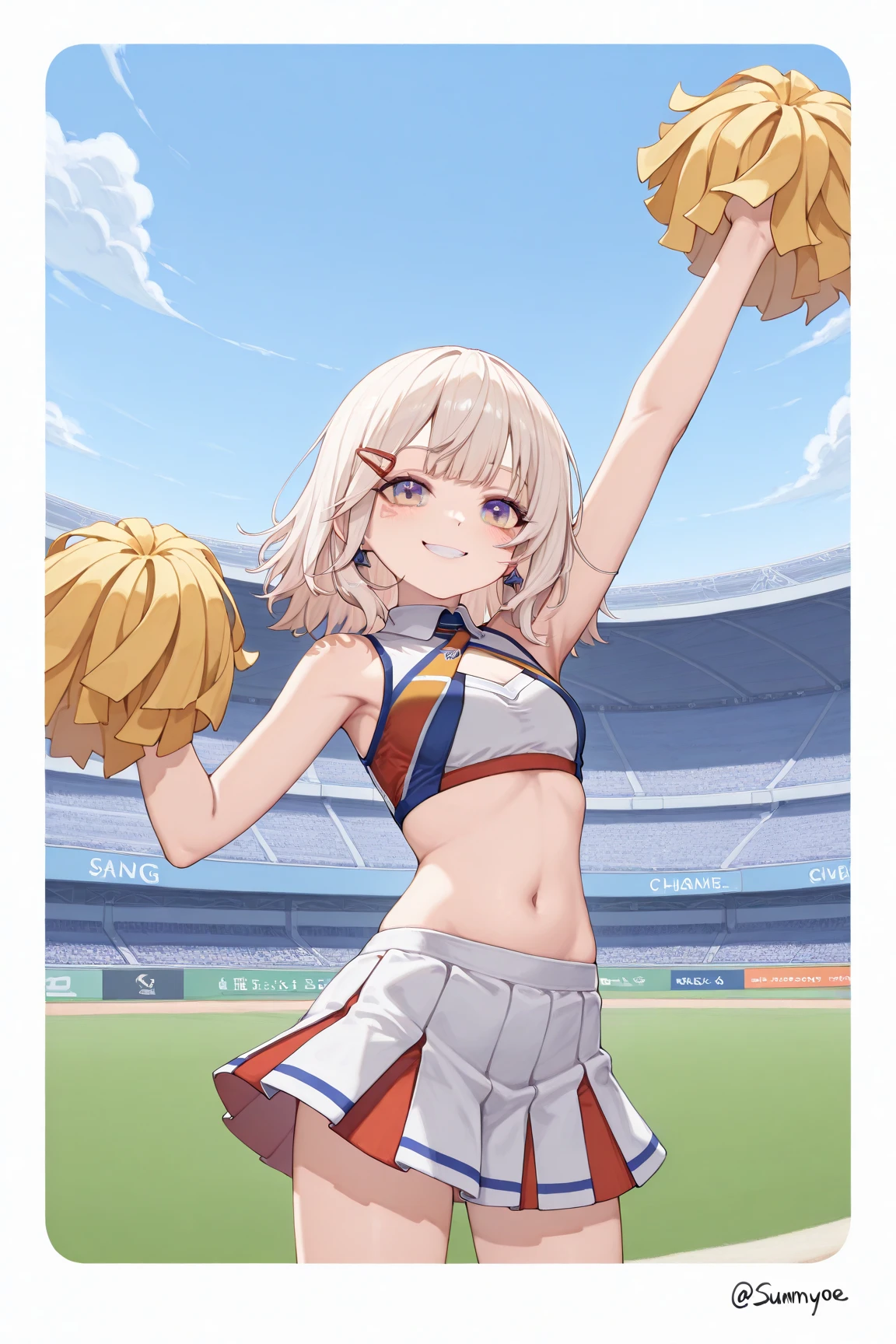 masterpiece,best quality,super detailed,super fine illustration,8k,(fullface brasched:1.3),masterpiece,best quality,dynamic angle,detailed background,BREAK perfect face,perfect legs,perfect hands,BREAK  (sports uniform:1.2),(sports pants:1.2),BREAK soccer player BREAK soccer field,soccer stadium,sunset,detailed background,beautiful background,BREAK she is playing soccer.BREAK (white rabbit years:1.2),rabbit girl,short hair,girl,Small breasts,white hair,Serious expression,BREAK ボールを蹴る