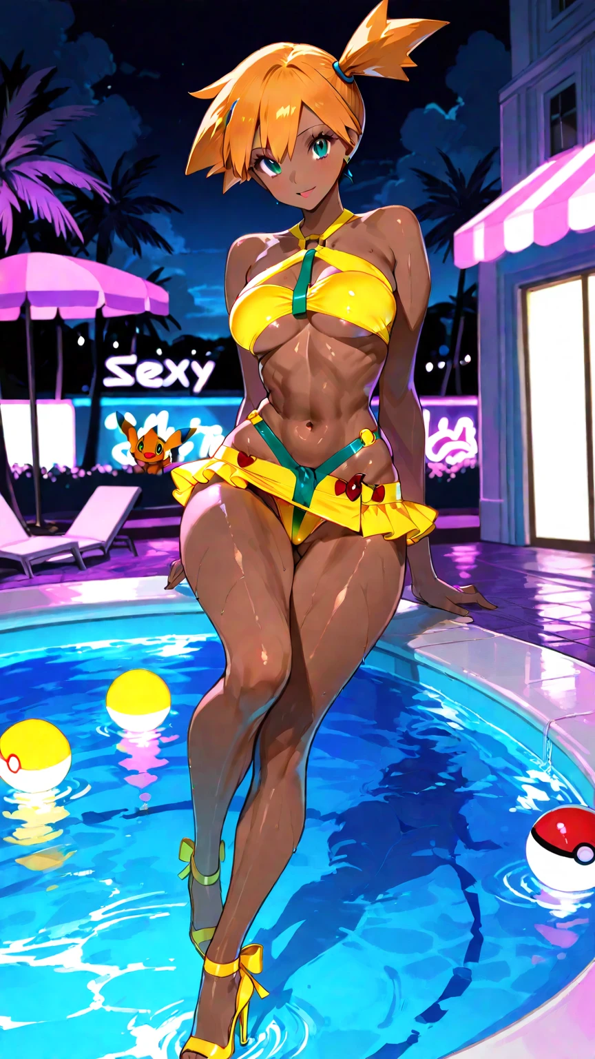 (best quality,4k,8k,highres,masterpiece:1.2),ultra-detailed,(realistic,photorealistic,photo-realistic:1.37),furry art,e621:1.4,furry and plush,furry cubs:1.6,short and petite,furry girl:1.7,fluffy grill,dog nose,soft and fluffy fur,seductive body,back turned towards the sun,face towards the camera,scantily clad,tropical beach,cinematic lighting,Masterpiece,Award-Awarded, Best quality, 16k