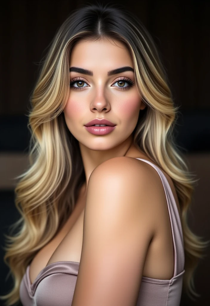 (photorealistic:1.2), medium photo of 1woman, shakilaaa wear oversized black tee, upper body, cleavage, seductive face, face focus, updo tail hair, medium tan skin, (night), rembrandt lighting, masterpiece, <lora:isnot.shakilaaa:1>, detailed face, detailed eyes, full of desires, solo, <lora:more_details:0.2> <lora:epi_noiseoffset2:0.2>
