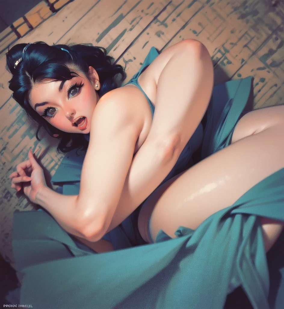 Low angle shot of Tatsumaki, shot from below, detailed face features, beautiful detailed eyes, beautiful detailed lips, extremely detailed eyes and face, long eyelashes, upskirt panties shot, seeing her from below, black dress, pelvic curtain, intricate details, vibrant colors, seamless composition, school, dynamic pose, hallway cinematic, dramatic, photorealistic, 8k, high resolution,