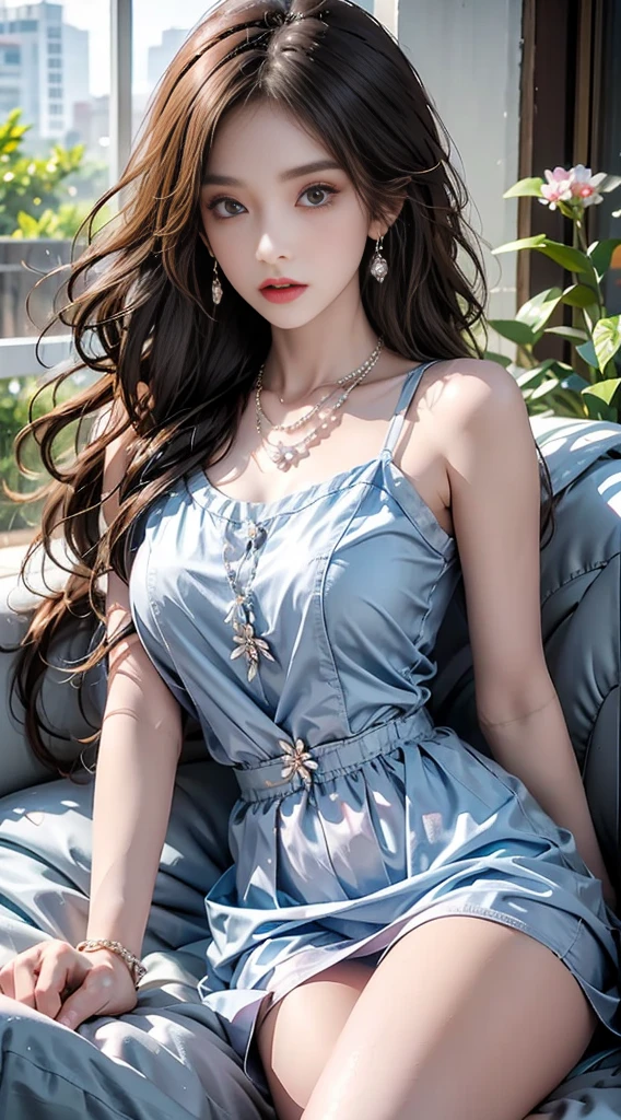 masterpiece,best quality,(detailed face, perfect face, perfect eyes, realistic eyes, perfect fingers),(clear face),fantasy girl,long hair,jewelry,earrings,looking at viewer,intricate,high detail,sharp focus,dramatic,beautiful girl,necklace,outdoors,knees up,glitter dress,
<lora:add_detail:0.9>,
<lora:Glitter bead dress5:0.75> white dress, cleavage, large breasts,
