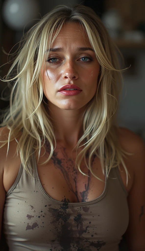 (((ultra realistic))) she is kneeling looking up at the camera, Photo, masterpiece, top quality, (pale skin), (Ultra detailed face and eyes:1.3), 1 girl, Adult, nude, (Eye makeup, mascara) , ((large detailed lips)), ((dark wavy hair)), ((Chyolka)) , ((Natural breasts)). ((Posing)), photoshoot, studio (soft lighting), glamour makeup, smoky eye shadow, (The play of light and shadows), depth of field, bokeh, (special attention to skin detail: 1.2), (Dark atmosphere of the frame, Dark color scheme), ((mid shot)) , ultra detailed, visible nipples, (((mid shot))). Visible nipples, athletic body, thigh gap, bottomless, nude