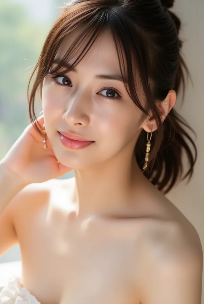 twice、jihyo、fullnude、maternal、huge-breasted、The chest is abnormally large:1.5、top-quality、32K image quality、tmasterpiece、Sensual look、Sweaty and radiant skin、After the Fact、Tekatka skin with oil