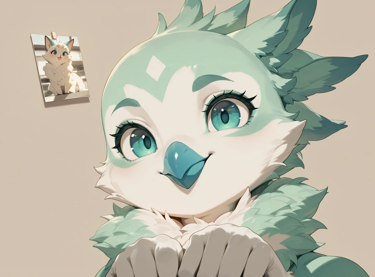 solo, 1girl, female, furry female, bird, avian, owl, big , glasses, green feathers, ramona_uo, (cute :1.1), highly detailed, hyper realistic, soft lighting, ((masterpiece, 8K, HD:1.2)), ((best quality:1.2)), (extreme detailed illustration),(by zackary911:1.3),(by taran fiddler:1.1), (by jay naylor, spectrumshift,iskra:1.2, syuro:1.0),(by hioshiru),(by Meesh),(by riska), (( robe, blush, plump body, sweaty body, stuffy body, flushed body, flexible body, soft body, gramorous body, hot air, steam, view from front, view from up close, bedroom, seducing viewer, , feminine body,  random pose, beautiful pink , big , big )), pink , 